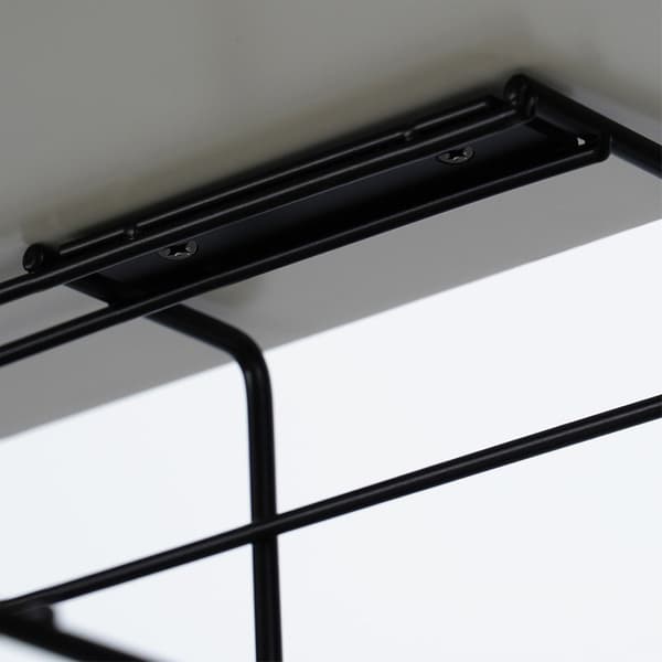 Kabelorganizer under skrivbord metall svart