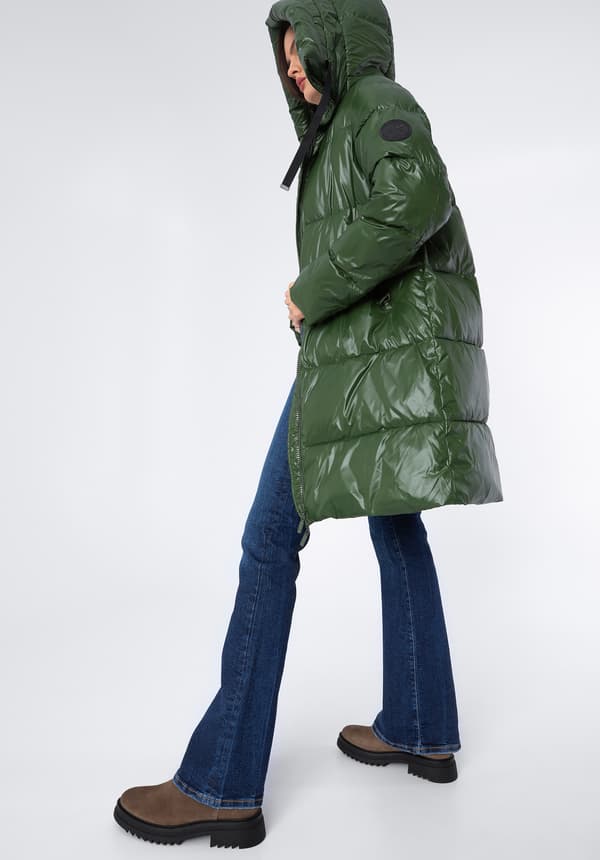 Wittchen Dam Oversize Quiltad Kappa Grön Nylon