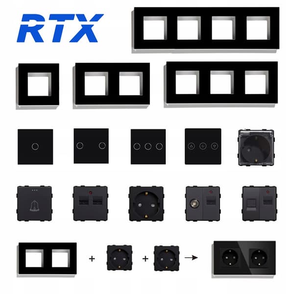 SVART 2-fälts glasram för RTX SH-systemet