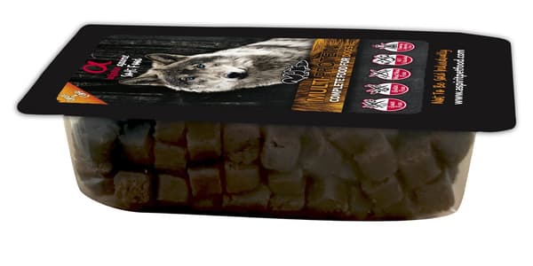 Alpha Spirit | Mjukfoder | Halvmjukt torrfoder i 200g brickor - Multiprotein 200g