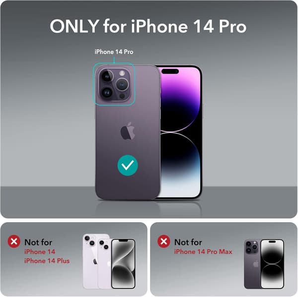 SILIKONEETUIS TIL APPLE IPHONE 14 PRO 6.1" TRANSPARENT KLAR
