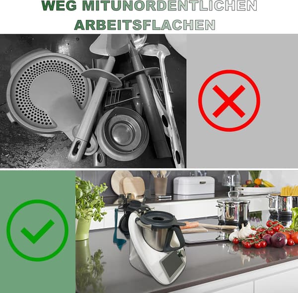 HOLDER TIL THERMOMIX TM6 TM5 MULTIFUNKTIONEL ORGANIZER TIL 6 TILBEHØR