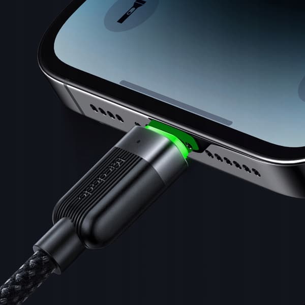 MCDODO Laddkabel USB-C Blixtsnabb Laddning för iPhone 1M LED