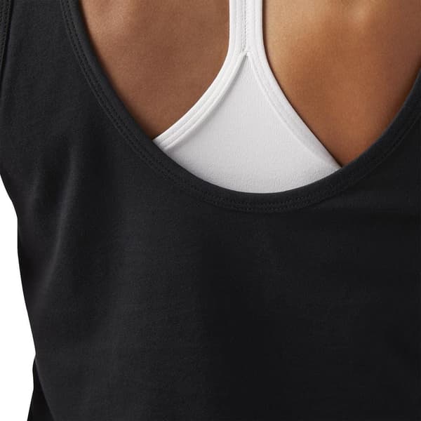 Reebok Elements Ärmlös T-shirt Svart XS