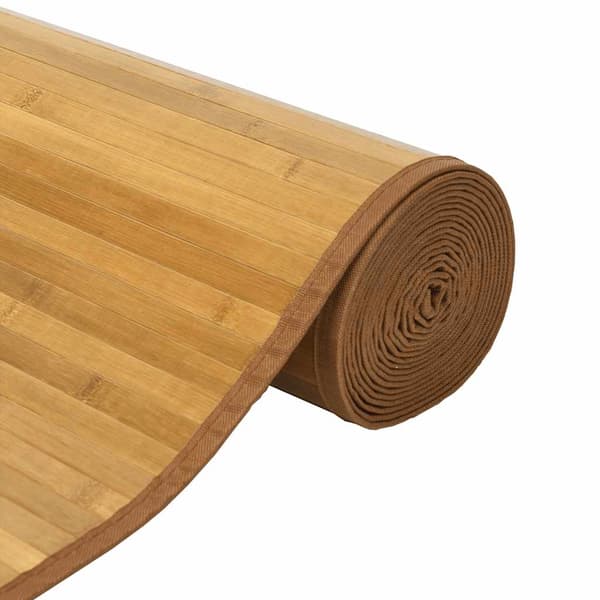 vidaXL Suorakulmainen matto, luonnonvärinen, 60x400 cm, bambu