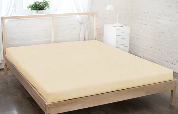 Frottélakan 90x200 krämfärgad TJOCK