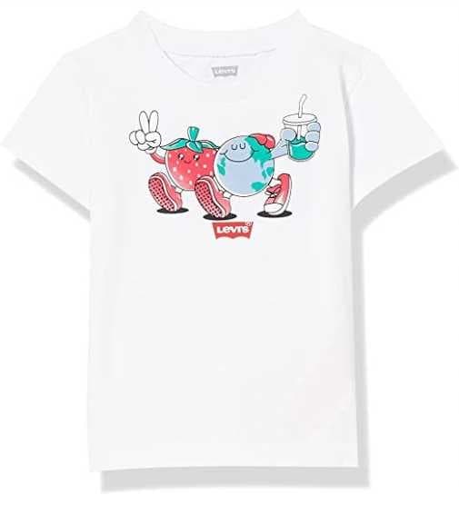LEVIS BARN T-SHIRT MED VIT BOMULL, MED TRYCK 62 K_A
