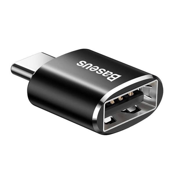 Baseus USB till USB Typ-C-adapter 2.4A (svart)