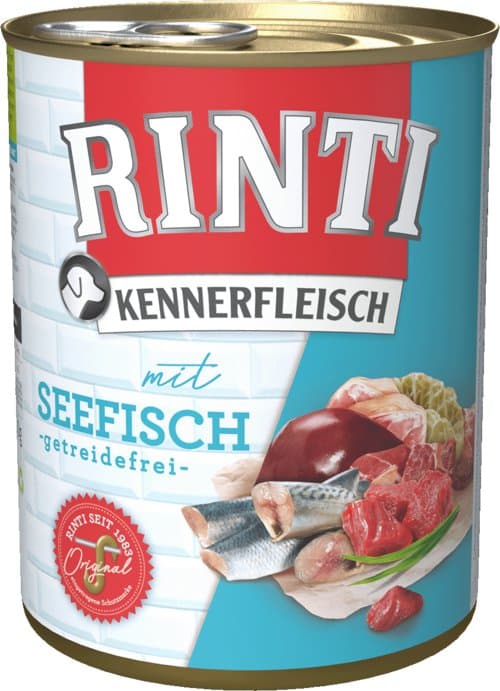 Rinti | Kennerfleisch | 800g burk - Havsfisk 800g