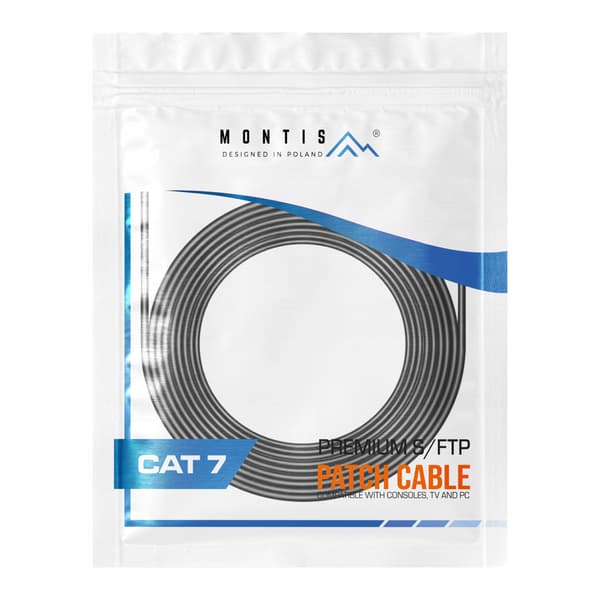 LAN-NÄTVERKSKABEL GULDKOPPAR + SFTP CAT7 5 M Patchkabel RJ45 7 ETHERNET