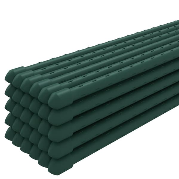 vidaXL Växtstöd, 30 st, Grön, 150 cm, Stål