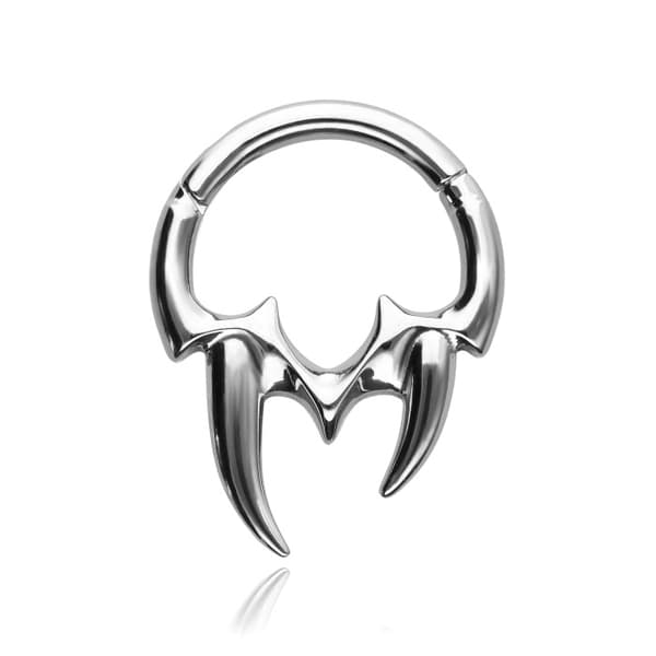 Dekorativ titanium klikkerørering - sølv - TK-093 1.2/10