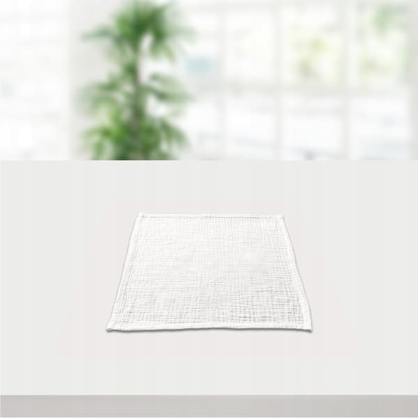 Plumeri Muslin Bleer Hvide 7 stk 30x30 cm