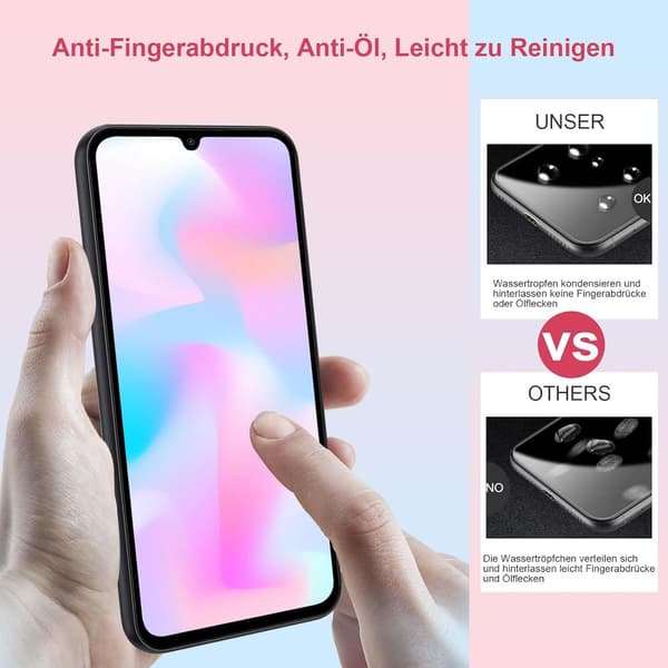 2X HÄRDAT GLAS FÖR SAMSUNG GALAXY A34 HÖG ENKEL INSTALLATION SOLID