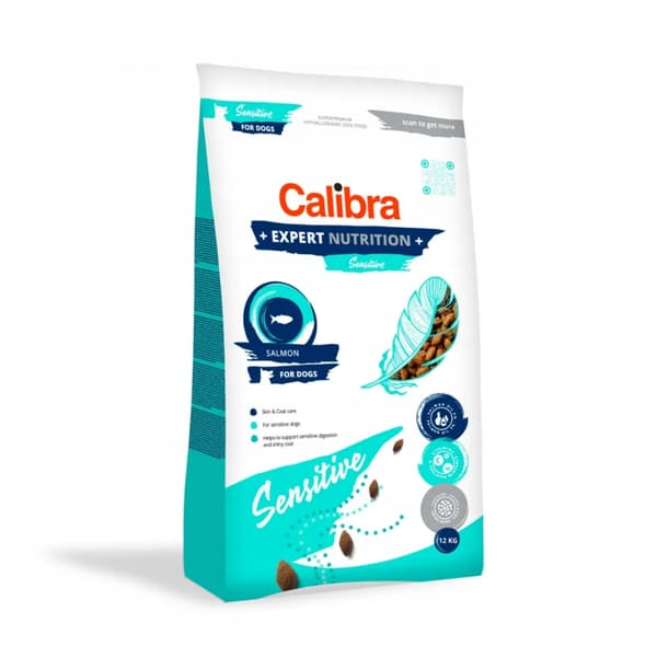 CALIBRA DOG Expert Nutrition Sensitive lax torrfoder för hundar 12 kg