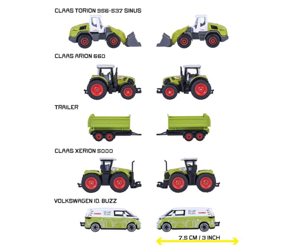MAJORETTE FARM CLAAS 5-PACK 8503105002