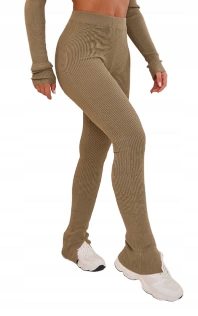 PRETTYLITTLETHING RIBBADE LÅNGBYXOR XS M_J
