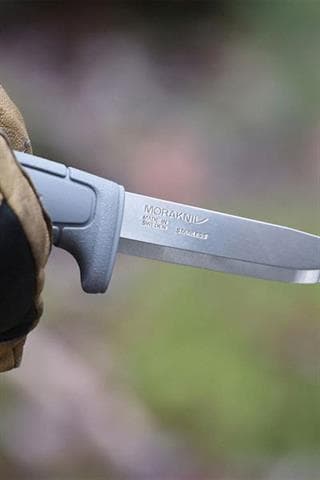 Morakniv Kniv Grå Rostfritt Stål 91mm Utomhus Bushcraft Basic 546 SE