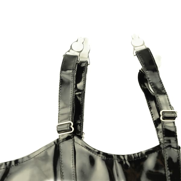 LINGERIESÆT TIL DAMER I LATEX-HOLDBÆLTE