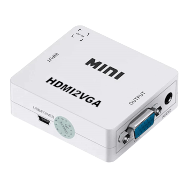 HDMI-VGA-muunnin + jack-adapteri