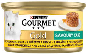 KATTEFODER GOURMET GOLD SAVORY CAKE CHURCH/MAR 85G
