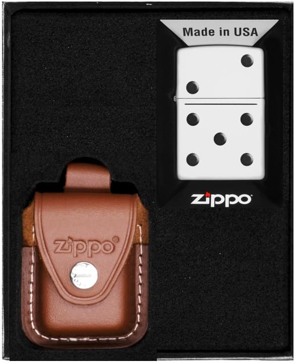 ZIPPO Lighter DOMINOS DESIGN Gavesæt nr. 4
