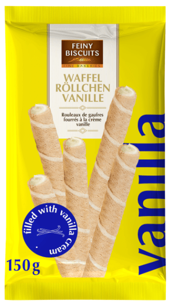 Feiny Biscuits Rullar Vafflor med Vaniljfyllning 150 g