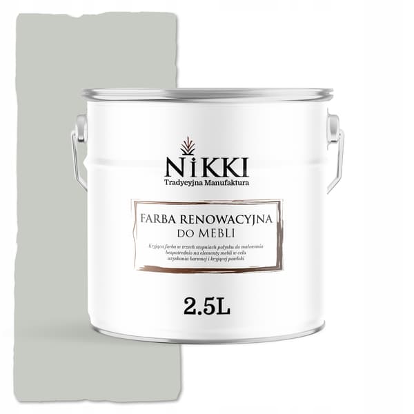 Färg för köksfrontar vit Papyrus RAL9018 satin 2,5L