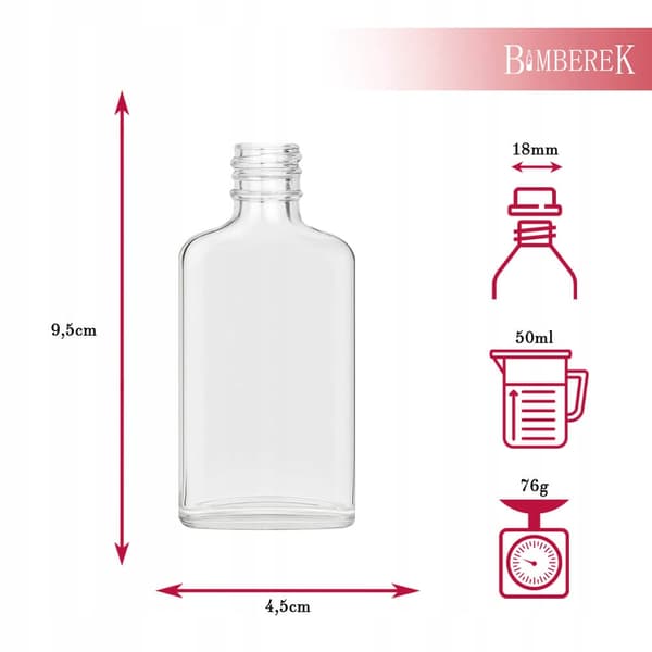Julset med 5 Laura-flaskor 50 ml för likör, presentförpackning