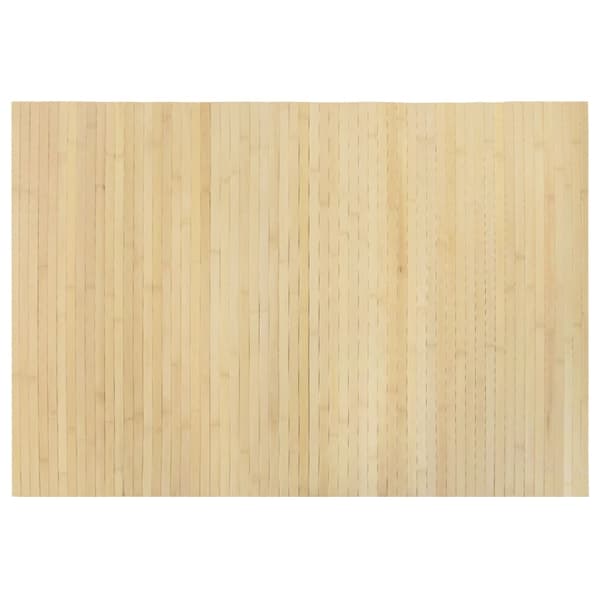 vidaXL Rektangulär matta, ljus naturfärgad, 70x100 cm, bambu