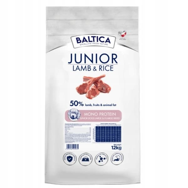 Torrfoder för hundar Baltica Nutraceutic Junior 12 kg
