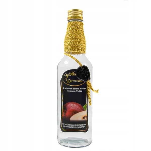 Monopoly dekoreret flaske 500ml HJEMMELAVET ÆBLE VODKA