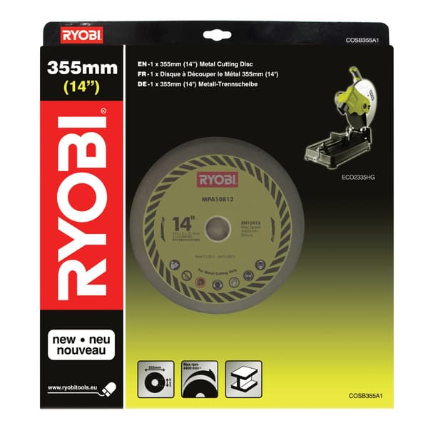 127105 RYOBI metalskive 1 x 355 mm