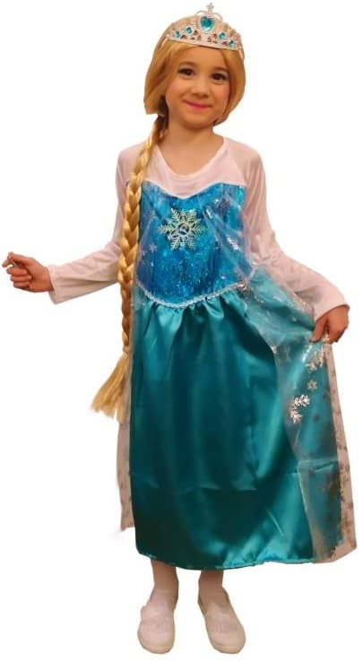 Frost prinsessan Elsa maskeraddräkt 110/116 1 st