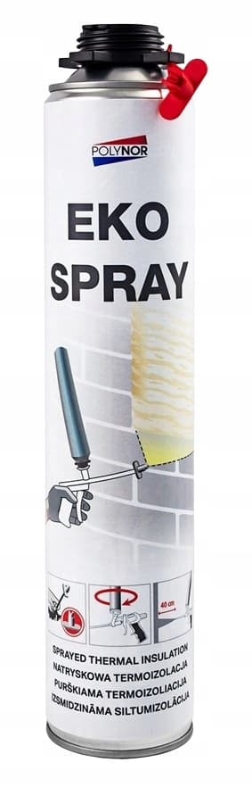 Sprayskum purskum POLYNOR EKO isolering GARAGE VINDISOLERING