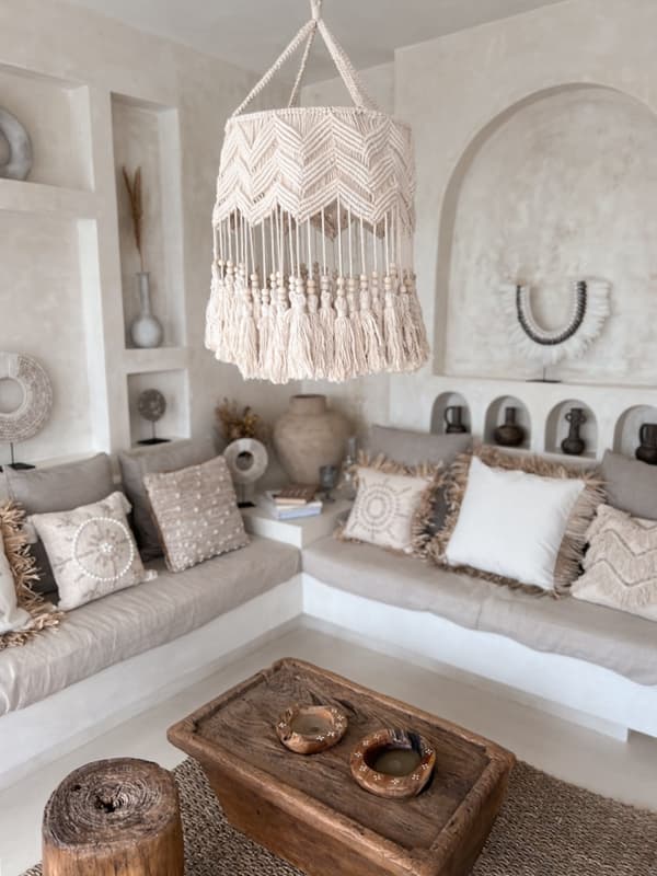 Ljuskrona Boho Macramé L 40x80