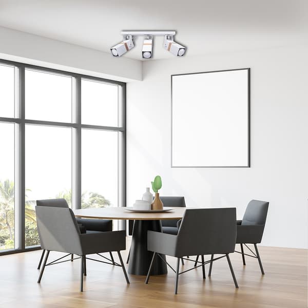 VIDAR 3 GU10 HVID TRÆ MILAGRO MLP5407 SPOTLIGHT