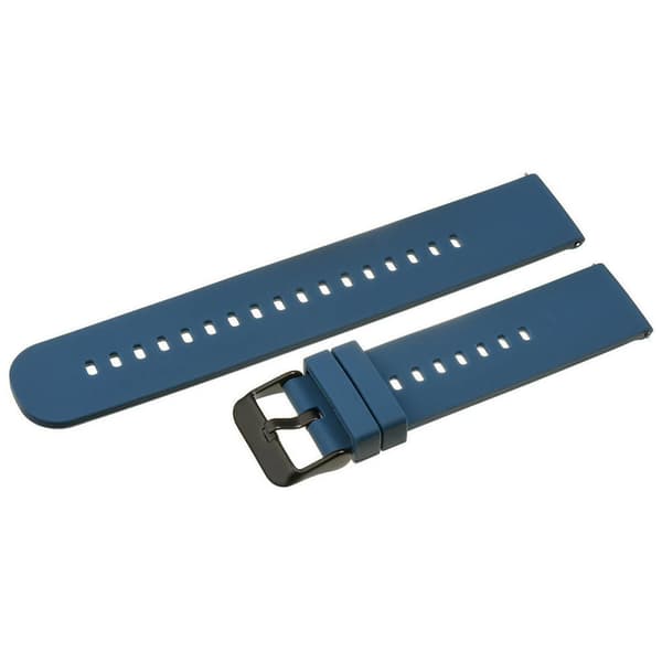 Gummiband till U27 klocka - marinblå/svart - 20mm