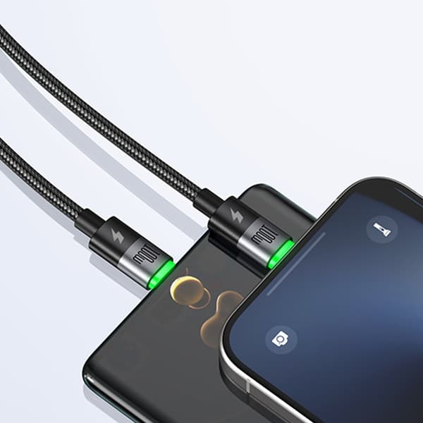 MCDODO USB-C KABEL 2-I-1 HURTIG OPLADNING TIL IPHONE MACBOOK LED 100W 2M