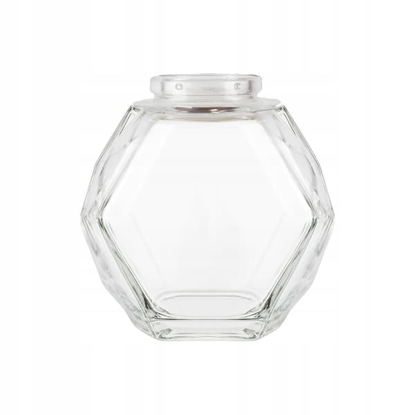 Glashonungsburk MAJA 200 ml Hexagon Träpropp Skopa Present
