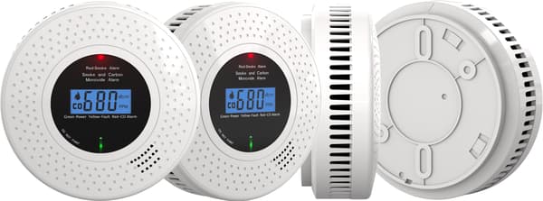 Røg- og kuliltedetektor 2 i 1 TUYA ZIGBEE-certificeret