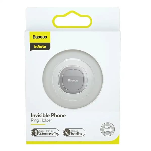 Baseus Usynlig ringholder til telefon (sølv)