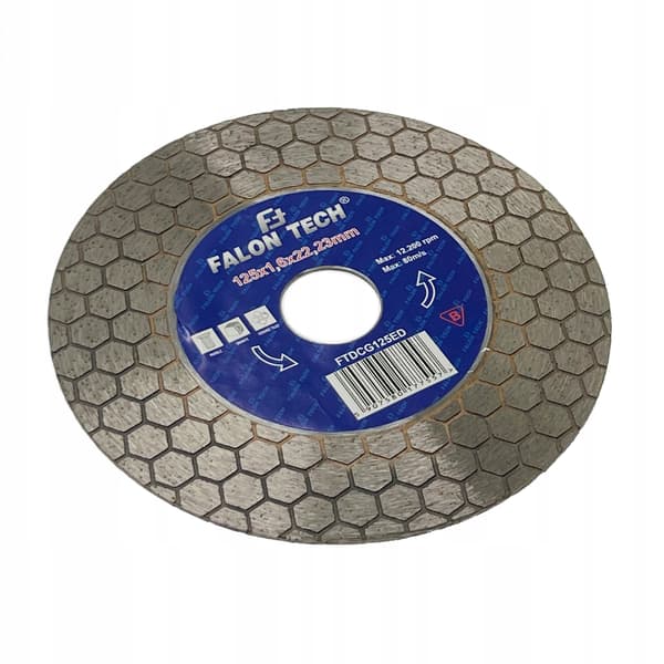 Diamantklinge 125mm x 22 til glaserede grès-fliser til slibning og skæring 45°