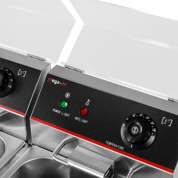 Mega-M elektrisk fritös 2x8l 6.6kW 230V