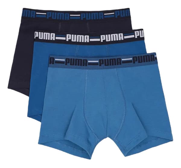 Herre boxershorts Puma BASIC BRAND ELASTIC 3-PAK 93545702 r S