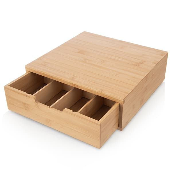 Bambus organizer til kaffekapsler