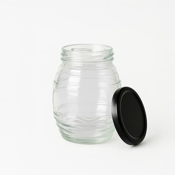 5x UL-glasburkar 100 ml för honung, sylt, kryddor, presentflaskor i glas