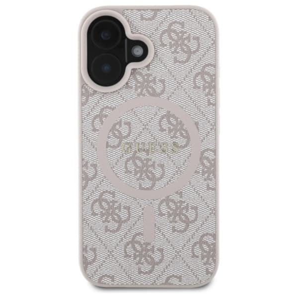 Guess 4G Ring Classic Logo MagSafe - iPhone 16 cover (lyserød)
