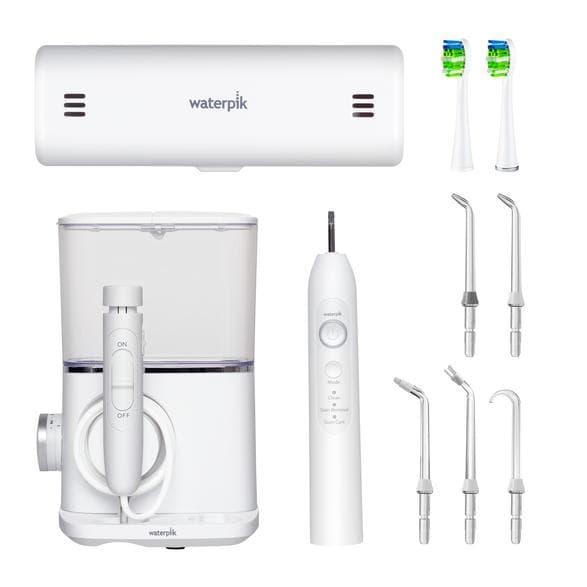 Irrigator med sonisk borste WATERPIK CC-04 + 7 spetsar Vit