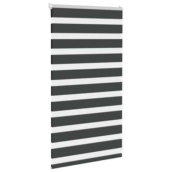 vidaXL Zebragardin, svart, tygbredd 85,9 cm, polyester